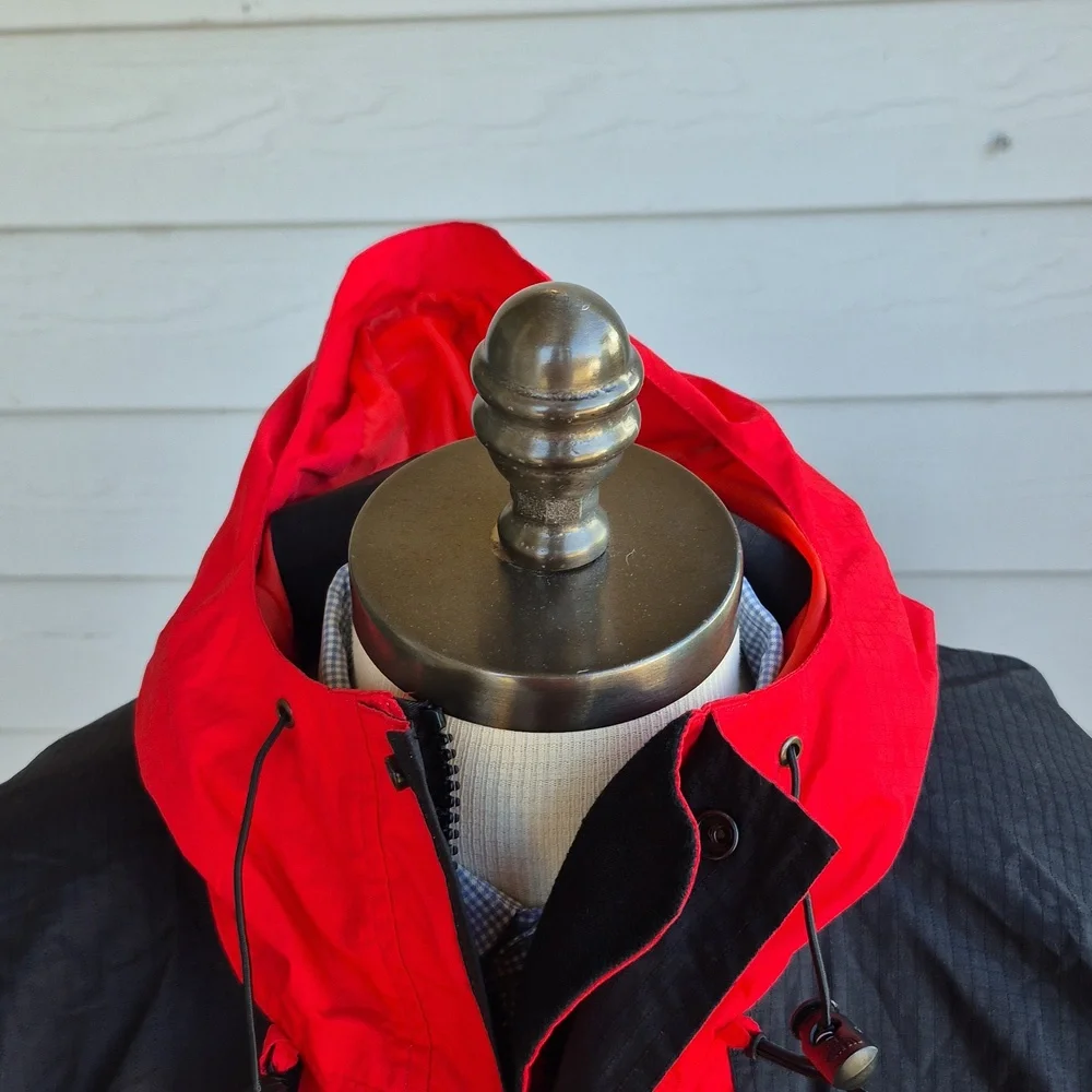 THE NORTH FACE Red Black Summit Shell Gore-Tex XCR Small Mens‎ Hooded Jacket VTG